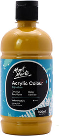 Mont Marte Signature Yellow Ochre Acrylic Paint, Semi-Matte Finish, Suitable by MontMarte