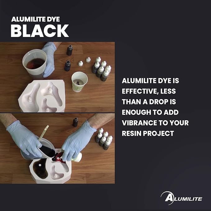 Alumilite Liquid Dye Black 1 Oz, Highly Concentrated Dye - Image 4