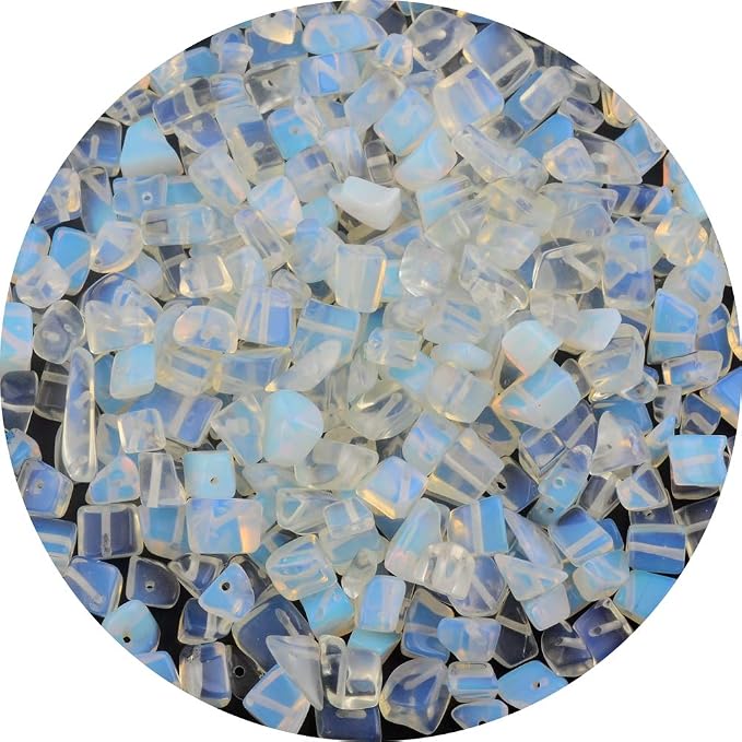 Natural Chip Stone Beads Opalite 5-8mm About 400 Pieces Irregular Gemstones by Cmidy