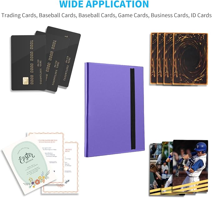 Card Binder, Upgraded 9 Pockets Trading Card Collection Binder - Image 5