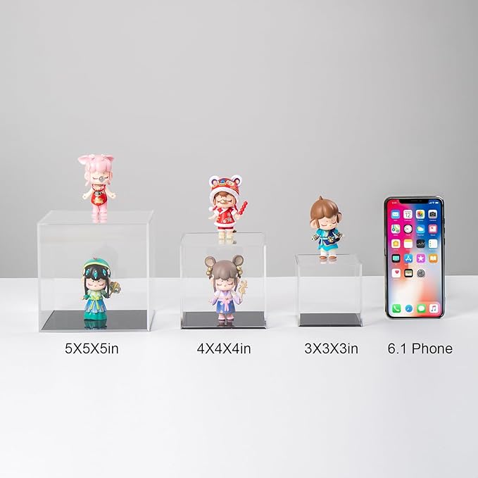 Transparent Acrylic Square Cube Containers - Image 4