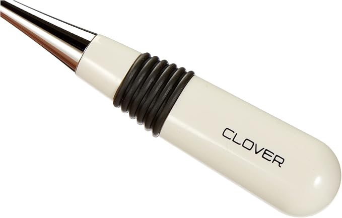 Clover 4880 Curved Awl for Sewing,White/Silver