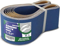 4" x 36" Zirconia Sanding Belts for Metal - 4 x 36 Inch Zirconia Metal Grinding Sand Paper, 8 PCS 80 Grits, Perfect for Knife Blade Sharpening, Metal Polishing, Derusting, Woodworking