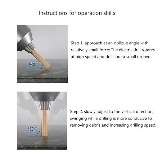 5/16 inch Diamond Hole Saw for Ceramic, Porcelain, Tile, Glass, Granite, Quartz, Marble, Gemstone – Dry Drilling, 10pcs