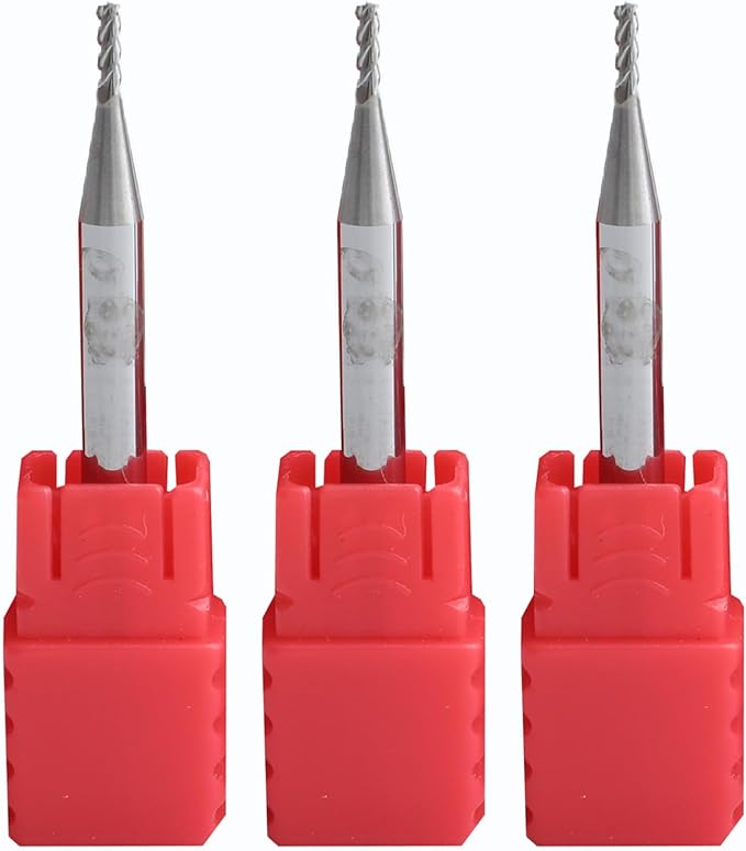 Metric Micrograin Carbide Square End Mill 4 Flute 3.0 MM 1 PCS 【 ≈0.11811 inch】 HRC55° for Milling Alloy Steels Hardened Steel, Metal & More Mill Bits Sets for Professionals & DIYers