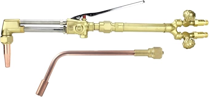 SÜA - Heavy Duty Oxy-Fuel Torch Replacement for Victor with Check Valves + Cutting Tip + Heating Tip (Propane)