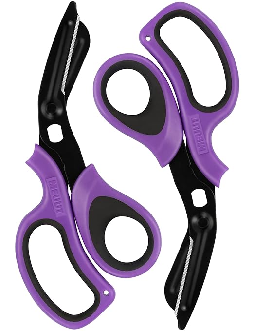 MEUUT First Aid Kits with Stethoscope Case Trauma Shears Bandage Scissors - Medical Supplies with 8 inch Heavy Duty Medical Scissors for EMT Workers Nurses