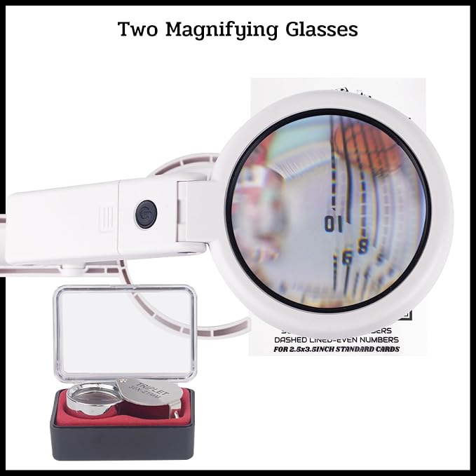 Sports Card Grading Kit, Card Grading Centering Tool Set, LED Magnifying Table - Image 3