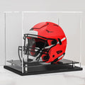 Football Helmet Display case Full Size, Self-Assembly Acrylic Helmet Display by WANLIAN