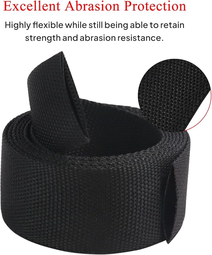 2 in 1 Heat Shrink Braided Sleeving Fabric Tubing-Perfectly fit Irregular Shape Hose/Cable/Wire (1/2"(12mm), 22FT)