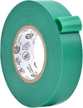 WOD ETC766 Professional Grade General Purpose Green Electrical Tape UL/CSA Listed core. Vinyl Rubber Adhesive Electrical Tape: 3/4inch X 66ft. - Use at No More Than 600V & 176F (Pack of 1)