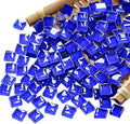 Mosaic Tiles Squares Dark Blue Crystal Mosaic Glass Tile by Ricytnig