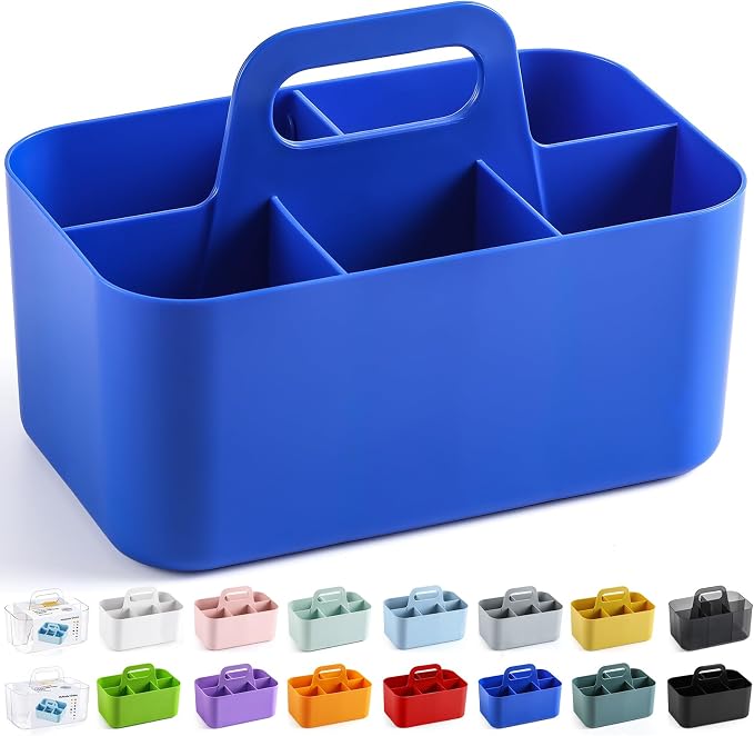 Multiuse Caddy Organizer with Handle, Portable Plastic Tote Bin - Image 8