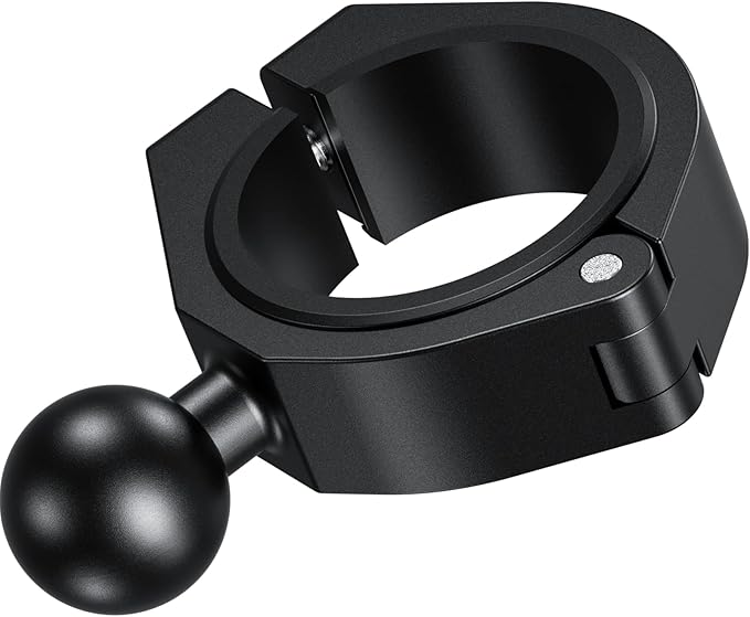 BRCOVAN 1'' Ball Large Bar Clamp Mount, Fit 1.5'' / 1.65'' / 1.75'' / 1.85'' / 2'' Round Rails & ATV UTV Roll Cages, Fit for RAM Mounts B Size 1 Inch Ball Double Socket Arm, Aluminum Alloy