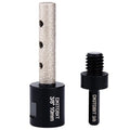 3/8" Tile Milling Bit, Diamond Finger Sander Drill Bit, to Enlarge Shape Holes Edges in Porcelain Ceramic Marble Granite Tiles, with 5/8-11 Thread to 3/8 Hex Shank fit Angle Grinders & Drills 10mm
