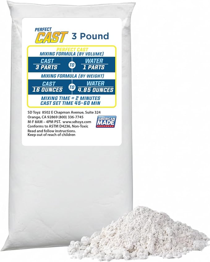 Perfect Cast Mold Casting Powder, Fast-Curing, Water-Based Material by PerfectCraft