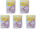 5 Packs Dragon Shield Matte White Standard Size 100 ct Card Sleeves Value by DragonShield