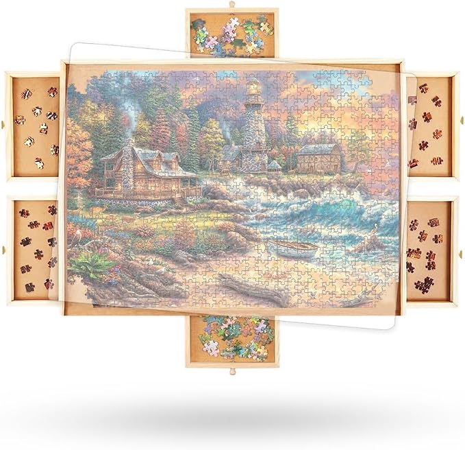 2000 Piece Wooden Jigsaw Puzzle Board 41.5" x 30" by BeyondInnoventions