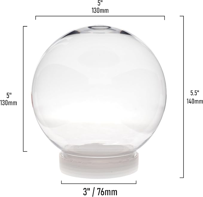 Creative Hobbies 5 Inch DIY Snow Globe Water Globe - Image 3