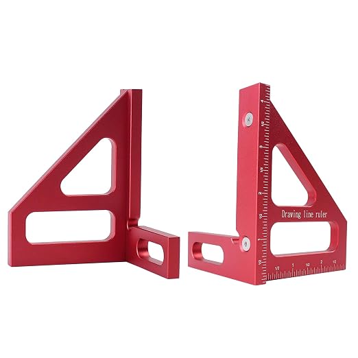 Imperial 3D Multi-Angle Measuring Ruler, 45/90 Degree Aluminum Alloy - Image 5