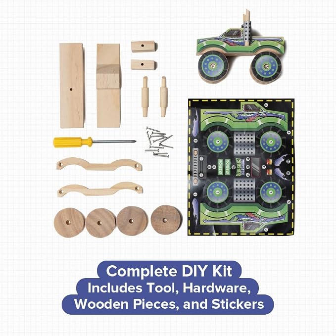 Little Jupiter DIY Wooden Kits w/Stickers - Image 3