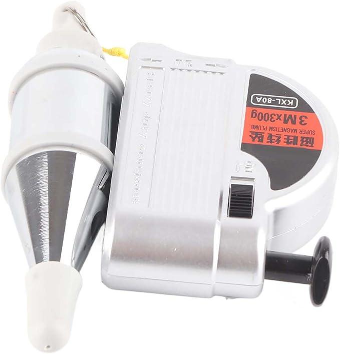 Plumb Bob Automatic Hanging Wire Hammer Magnetic Plumb Bob High Precision Vertical Building Measurement Tool for Construction Industry House Decoration (3 meters)