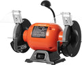 VEVOR Bench Grinder, 6-inch Single Speed Bench Grinder, 3450RPM High-Speed Table Grinders with 250W 2.1A Induction Motor, 36/60-Grit Grinding Wheels & LED Work Light for Fast Sharpening Grinding