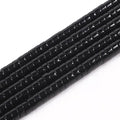 150Pcs 4×2mm Natural Black Onyx Spacer Stone Beads by Nitopupu