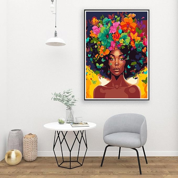 Clendo DIY African Woman Paint by Numbers - Image 8