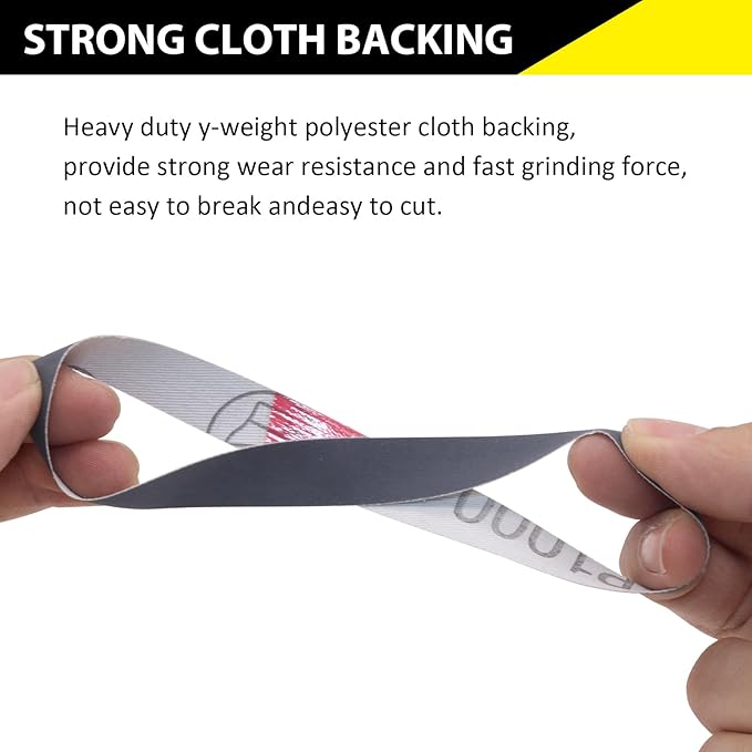 20 Pack 1/2" x 12" Replacement Sharpening Sanding Belts for Official Work Sharp Knife & Tool Sharpener (WSKTS & WSKTS-KT/Mk.1 & Mk.2) - 80/240/1000/5000 Grit,1/2x12 Inch Knife Sharpener Belts
