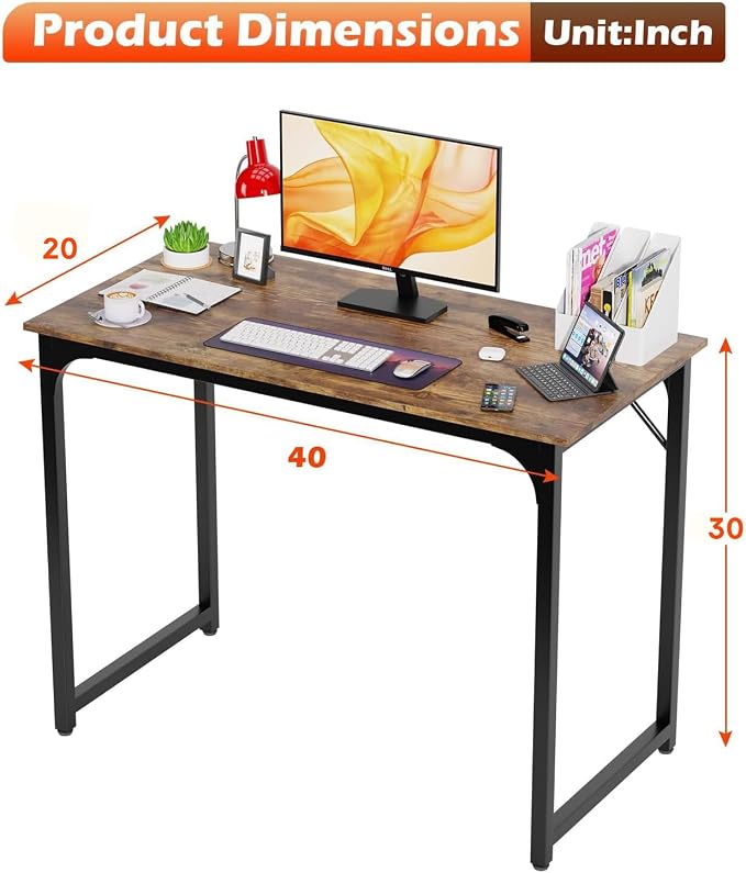 PayLessHere 32/39/47 inch Computer Desk Study Writing Table, Adjustable feet - Image 3
