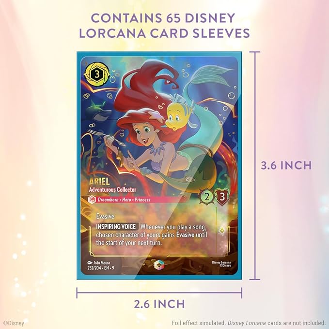 Ravensburger Disney Lorcana TCG Card Sleeve Pack – I2I | 65 Protective Sleeves - Image 3