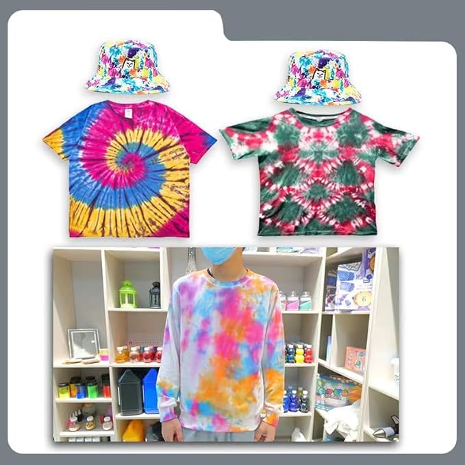 36 Colors Tie Dye Powder, Rainbow Tie Fabric Dye Powder - Image 5