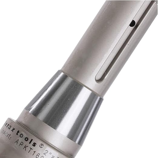 R8 Shank Indexable 2" End Mill, 2" Diameter 90 Degree High Speed Milling Cutter with Replaceable Carbide Insert