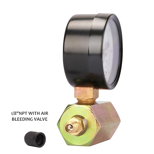 MEASUREMAN 2" Steel Gas Pressure Test Gauge Assembly, 3/4" FNPT Connection, 0-100Psi/kpa, +/-3-2-3% Accuracy