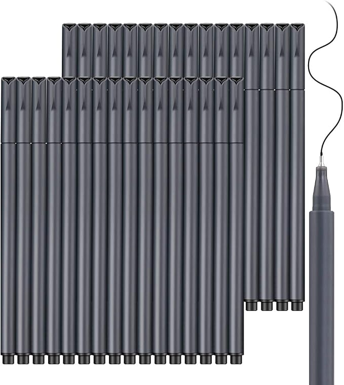 Taotree Journal Planner Pens, 24 Black Fine Point Pens, Scrapbooks, and More | by Unknown