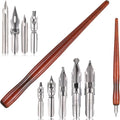 Styquenzer 10 Pcs Calligraphy Nibs Dip Pen, Dip Pen Nibs Holders by Unknown