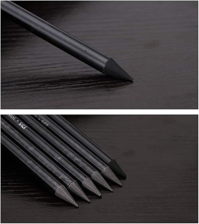 YYMIYU Full Graphite Pencils set 6 Piece.HB/2B/4B/6B/8B/EE - Image 7