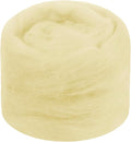 JeogYong Needle Felting Wool, 1.76oz Wool Roving Chunky Wool Yarn, Cream Yellow by JeogYong