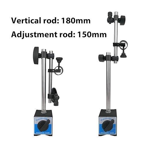 Dial Indicator with Magnetic Base Holder Differential Backlash Gauge 0-1", Fine Adjustable Long Arm Tester Gage Gauge 0.001" Precision, Indicator Points 22pcs