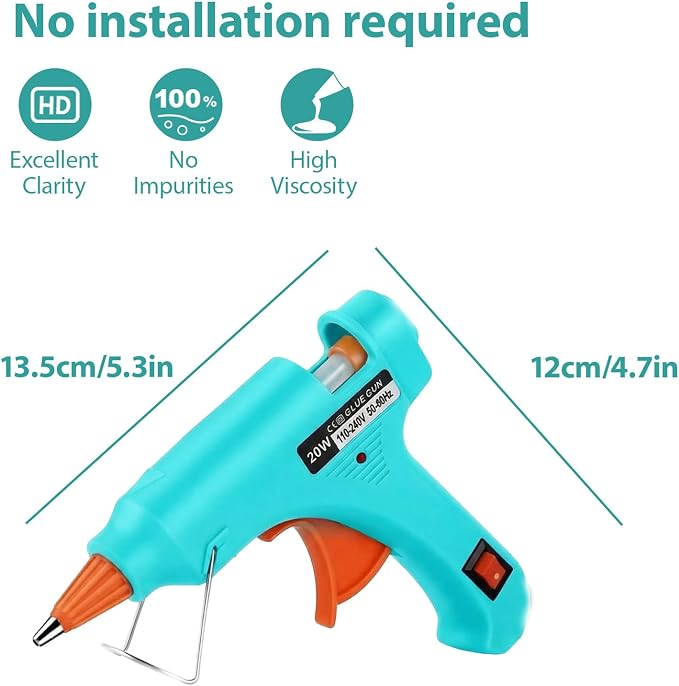 Mini Hot Glue Gun 10pcs Glue Stick Hot Glue Gun Set - Image 2