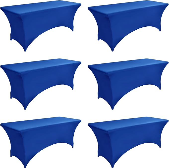 6-Pack 6ft Spandex Table Covers by Unknown