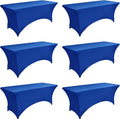 6-Pack 6ft Spandex Table Covers by Unknown