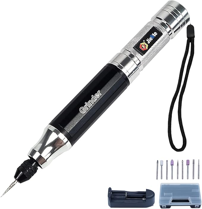 Engraving Pen Portable Electric Engraving Tool Kit, Rechargeable Engraver Machine for Metal Glass Wood Leather Jewellery Carving Drilling Lettering
