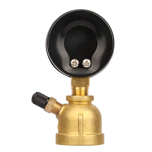 MEASUREMAN 2" Forged Brass Gas Pressure Test Gauge Assembly, 3/4" FNPT Connection, 0-30psi, +/-3-2-3% Accuracy
