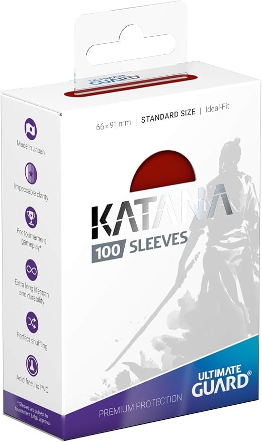 Ultimate Guard Katana Card Sleeves: 100 Standard Size TCG Sleeves, 66 x 91mm - Image 2