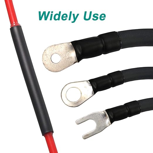 1/2 inch (Diameter) 3:1 Waterproof Heat Shrink Tubing Kit, Large Marine Dual Wall Adhesive Shrinkable Wire Wrap Tube, Insulation Sealing Wear-Resistant Cable Protector by YUKSY (4ft, Black)
