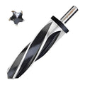 DKIBBITH 1-1/2" Bridge Construction Reamer Drill Bit, M2 HSS Taper Chucking Reamer for Steel Alloy Metal Wood Plastic, 1/2" Non-Slip Shank, 5-Spiral Flutes Car Reamer, to Align or Enlarge Holes, 38mm