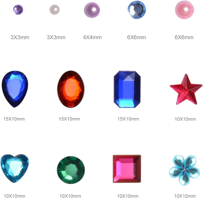 2102pcs Gems Stickers, Self Adhesive Gems - Image 2
