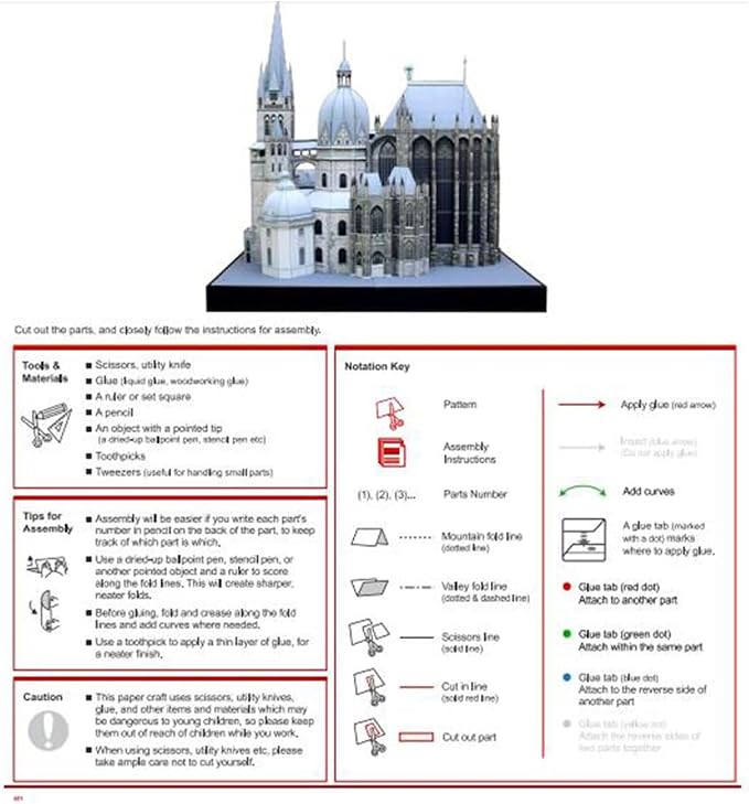Aachen Cathedral DIY Paper Model Kit - Image 7